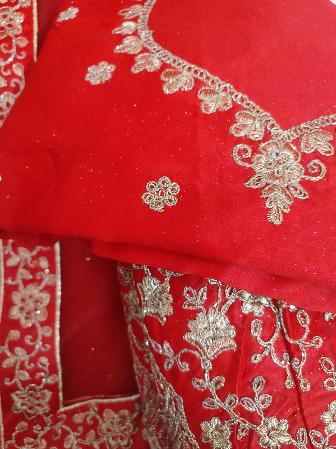 Red Bridal Lehenga