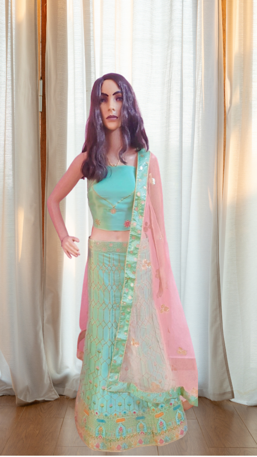 Turquoise Bridal Lehanga