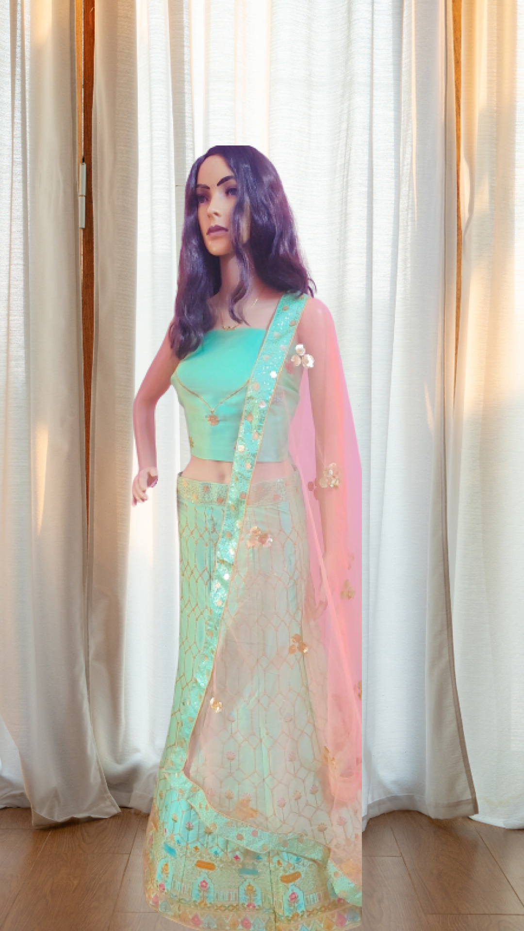 Turquoise Bridal Lehanga