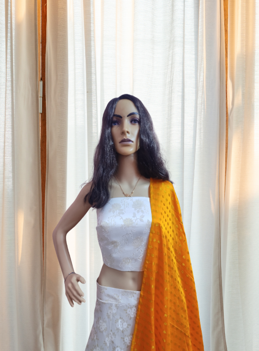 Yellow Benarasi Lehenga