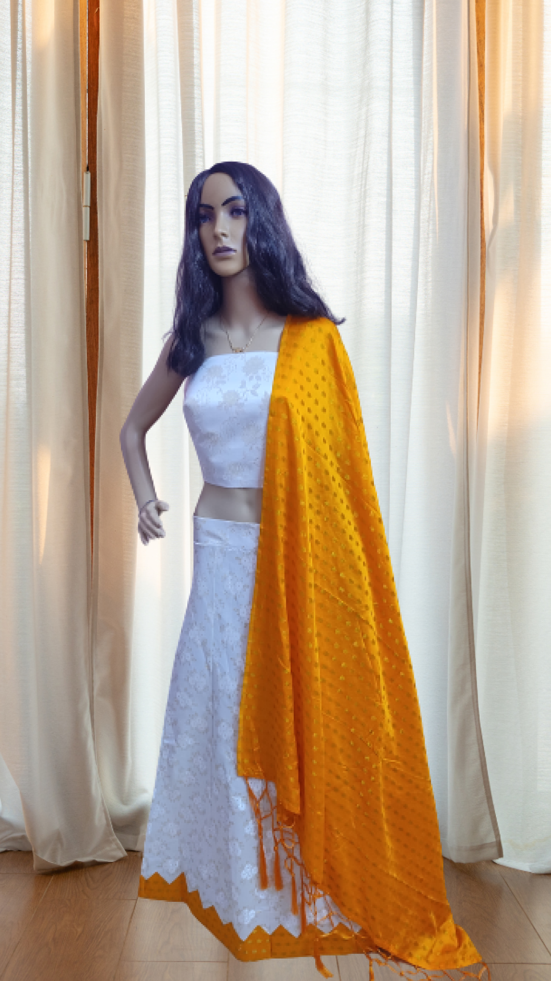 Yellow Benarasi Lehenga