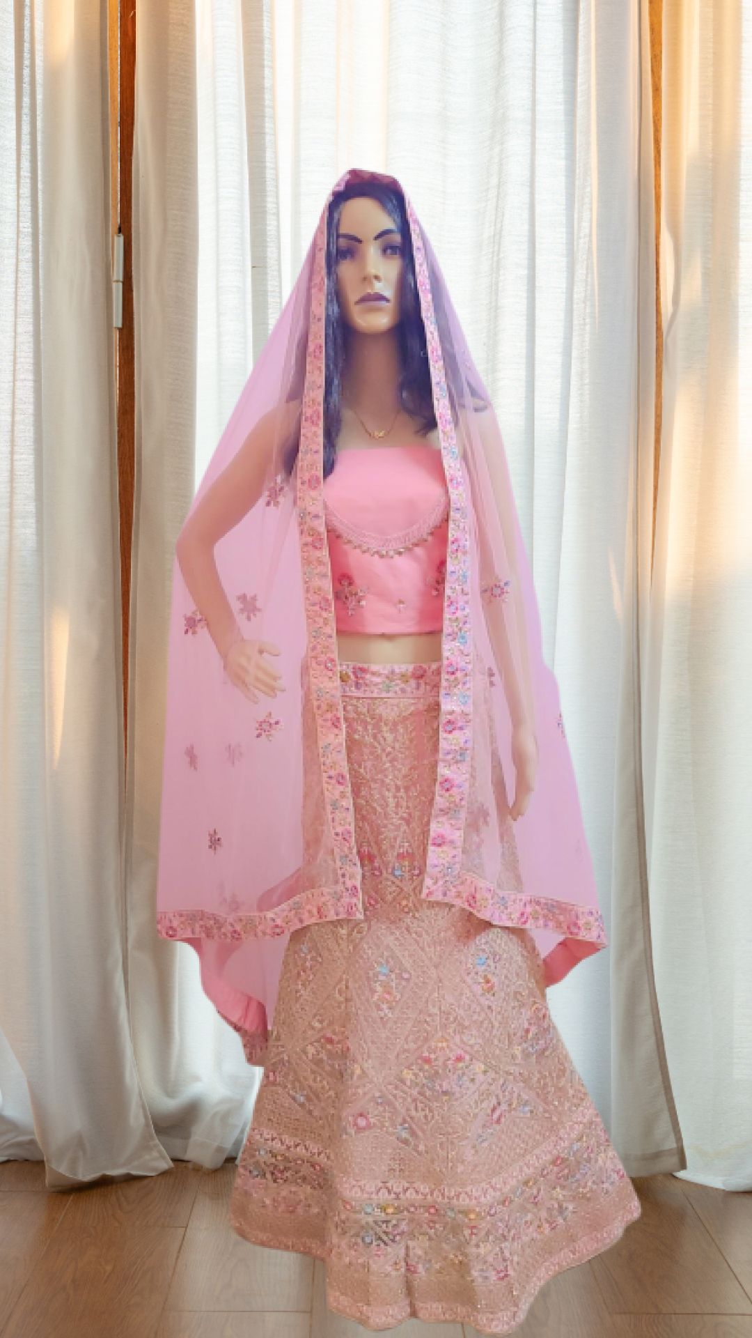 Camation Pink Bridal Lehanga